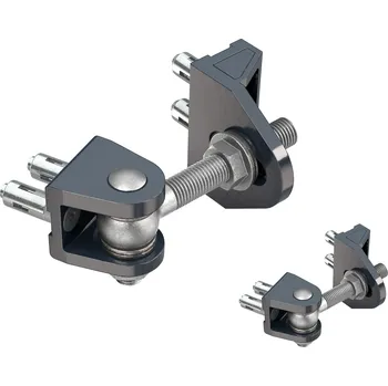 pant LOCINOX ® LOCINOX® BOLTON4D záves M12, otvárateľný 180°, nastaviteľný 3D, čiastočne pozinkovaný, montáž skrutkou Quick-fix