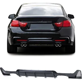 Tuning Zadní difuzor performance matná dvojitá koncovka (pravá+levá) vhodné pro . 4 series BMW F32 F33 F36