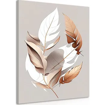 Obraz Dovido Obraz minimalistické měděné listy