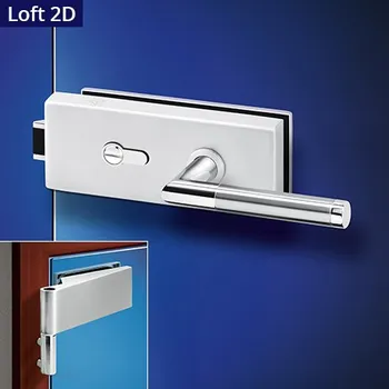 Dveřní kování ACT SERVIS ACT - Luka Loft HR 2D Provedení: PZ (vložkový zámek), Povrch: IN - nerez