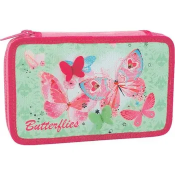 Penál Penál CONCORDE Pes, Motýl, Bagr, 2 patra