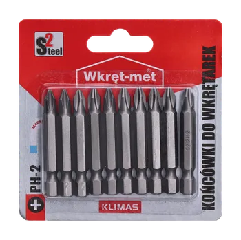 Bit Klimas 10 dílny blister bitů PH2, délka 50mm