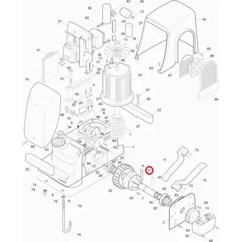 NICE PMC128.4630 zajišťovací kolík hřídele pro RUN - jen v kitu SPAMG173A00