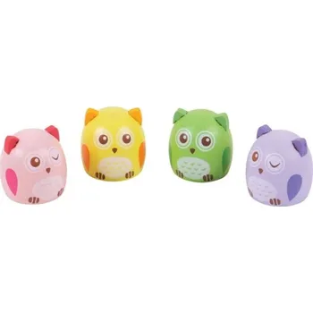Ořezávátko Bigjigs Toys ořezávátko sovička 1ks růžová