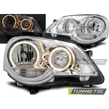 Přední světlomet PŘEDNÍ SVĚTLA ANGEL EYES CHROM pro VW POLO 9N3 04.05-09