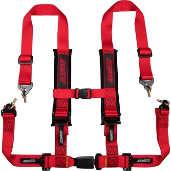 Návlek na bezpečnostní pás 4-bodové bezpečnostní pásy RACES Tuning, 2" (50 mm), červená