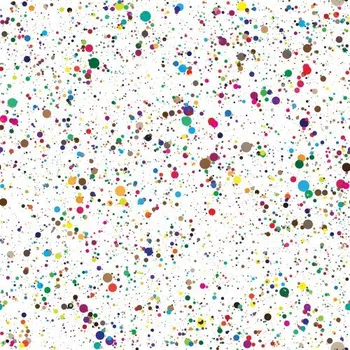 Šatovka, halenkovina, tričkovina, úplet LYCRA , vzor barevné flíčky, metráž, látka