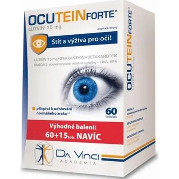 Speciální výživa Ocutein Forte Lutein, 15 mg 60+15 kapslí