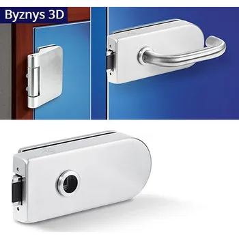 Dveřní kování ACT SERVIS ACT - Sada Byznys OV pro skl. dveře Provedení: BEZ OTVORU, Povrch: IN - nerez