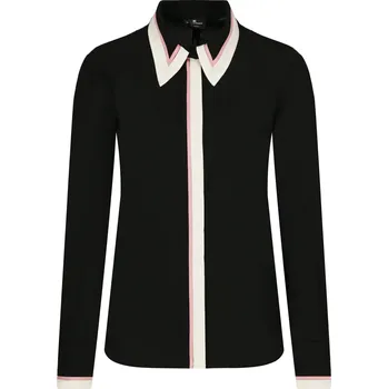 Dámská košile Elisabetta Franchi Košile | Barva:černý | Velikost:XS