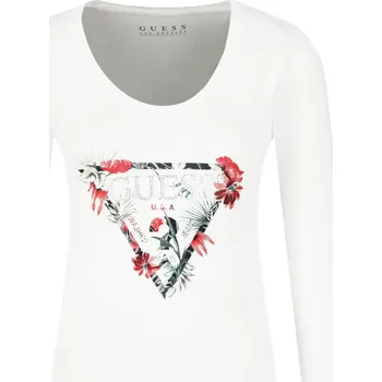 Dámské tričko GUESS JEANS Halenka Lorella Triko | Barva:bílý | Velikost:M