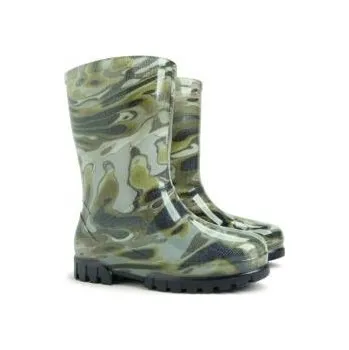 Lovecká obuv Demar Dětská obuv Twister Print - dětské maskáčové holínky - malé - Velikost 22-23 zelené