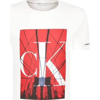 CALVIN KLEIN JEANS Tričko CITY | Barva:bílý | Velikost:176