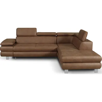 Pohovka Rohová rozkládací CONTI 276 x 226, pravý roh, hnědá