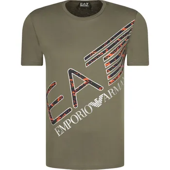 Pánská móda EA7 Tričko | Barva:khaki | Velikost:L