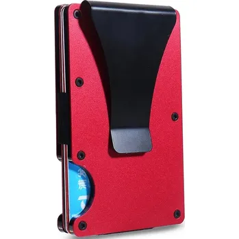 Kovové pouzdro na karty Červená