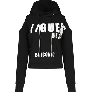 Dámský svetr GUESS JEANS Mikina ALYSE | Barva:černý | Velikost:S