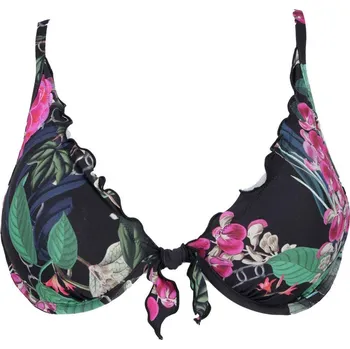 Guess Vrchní část bikin REMOVABLE PAD HALTER TOP | Barva:černý | Velikost:70B