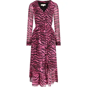 Dámské oblečení Michael Kors Šaty s opaskem GLAM BENGAL | Barva:růžová | Velikost:XS