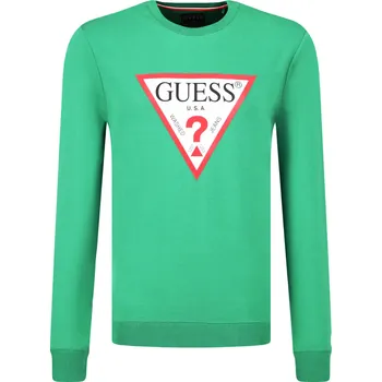 Pánská mikina GUESS JEANS Mikina AUDLEY | Barva:zelený | Velikost:XXL