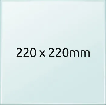 3D tisk Skleněná tisková podložka 220x220x3 mm Bezpečnostní hrana