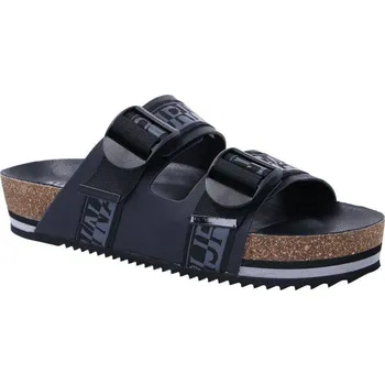 Pánské pantofle Napapijri Pantofle lea s přídavkem kůže | Barva:černý | Velikost:41