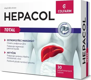 Přírodní produkt Colfarm Hepacol Total 30 tbl.