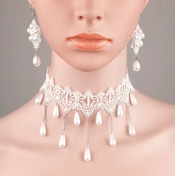 Souprava šperků B-TOP Dámská souprava GOTHIC - bílá