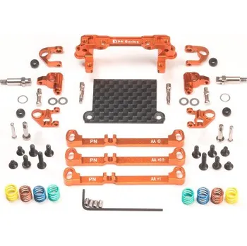RC vybavení PN Racing Mini-Z V4 MR03/PNR2.5W Double A-Arm Front Suspension (Orange)