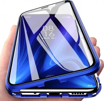 Pouzdro na mobilní telefon Beweare Magnetický oboustranný kryt pro Samsung Galaxy S21 FE 5G modrý