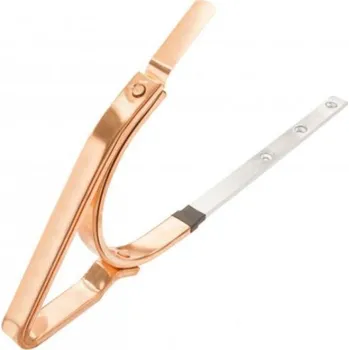 okap Hák měděný sámový 330 mm, zpevněný, nýtovaný opláštěný, pás. 25/6