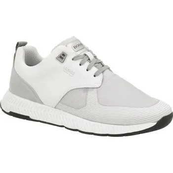 Pánské tenisky boss Tenisky Titanium_Runn s přídavkem kůže | Barva:bílý | Velikost:40