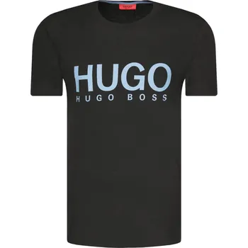 Pánské tričko HUGO Tričko Dolive204 | Barva:černý | Velikost:L