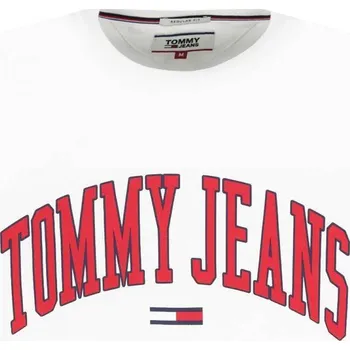 Pánské tričko Tommy Jeans Tričko COLLEGIATE LOGO | Barva:bílý | Velikost:XL