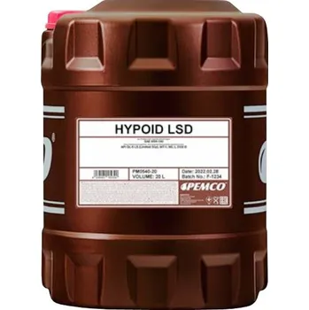 Převodový olej PEMCO Hypoid LSD 85W-140 GL-5 20 l
