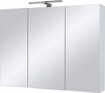 Koupelnový nábytek Ticino 80 ZS LED-CR zrcadlová skříňka s osvětlením bílá