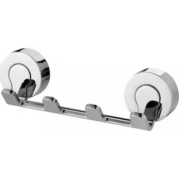 Držák na ručník VENTURA – Věšáček na ručníky lišta 4 háky – chrom – 05314