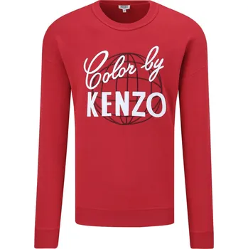 Pánská mikina Kenzo Mikina | Barva:červený | Velikost:XXL