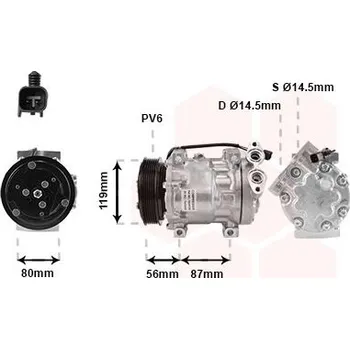 Kompresor klimatizace Kompresor, klimatizace VAN WEZEL 1800K393
