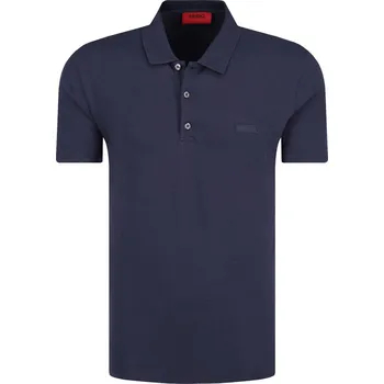 Pánské tričko HUGO Polokošile Dohran | Barva:tmavě modrá | Velikost:L