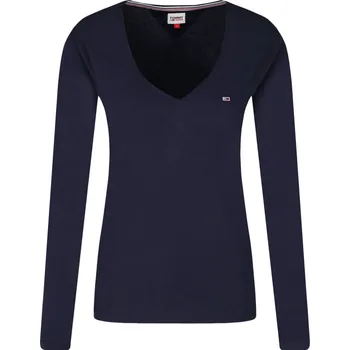 Dámské tričko Tommy Jeans Halenka | Barva:tmavě modrá | Velikost:XL