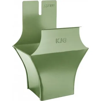 okap Kotlík pozinkovaný hranatý trávově zelený 330/ 80 mm