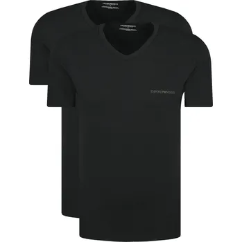 Pánské oblečení Emporio Armani Tričko 2-pack | Barva:černý | Velikost:M