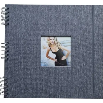 Fotoalbum Spirálové fotoalbum na růžky 30x30/40s. CANVAS šedé kph
