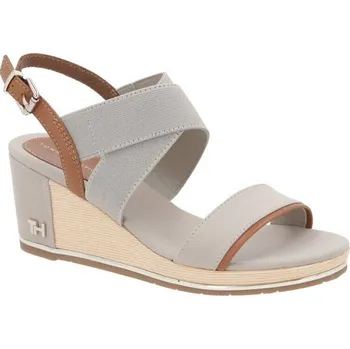 Dámské holínky Tommy Hilfiger Boty na klínku s přídavkem kůže | Barva:	nude	 | Velikost:41