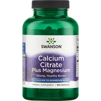 Swanson Calcium Citrate Plus Magnesium 150 cps.