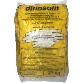 Filtrace vody Sůl tabletová DINOSOLIT 25 kg, určeno pro elektrolýzu vp-93300056