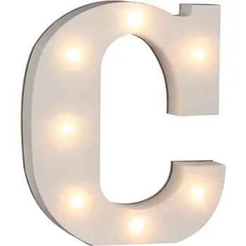Party dekorace Lampionky.cz Led písmeno svíticí C 16 cm