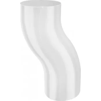 okap Koleno pozinkované šedo bílé 120 mm odskokové lisované