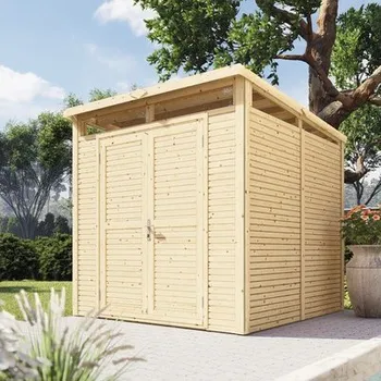 Zahradní domek Dřevěný zahradní domek Bertilo Woodline 226 x 234 cm přírodní